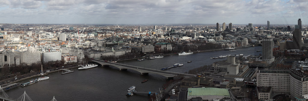 United Kingdom - London - London Eye - Waterloo Bridge